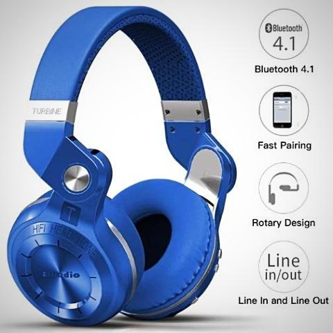 ﻿Bluedio T2S Wireless Bluetooth Headphone - Black - - Happee Shoppee