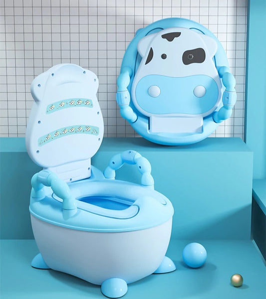 ﻿Happee Kids Toilet Seat - Cow Blue - - Happee Shoppee