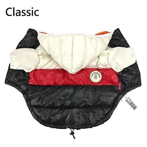 ﻿Dog Jackets - White-Black - L - Happee Shoppee